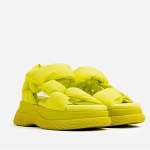 Brute Yellow Chunky Sandals